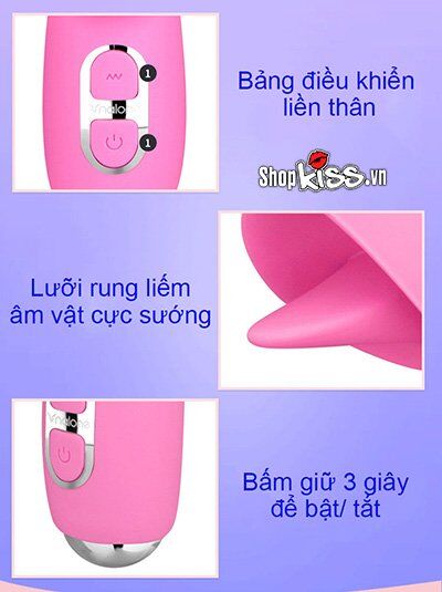 Nalone T-May Multi-Function Warming Licking Thrusting Dildo