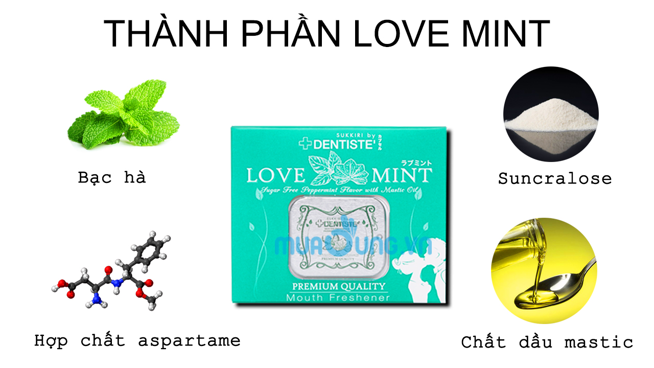 Kẹo LOVE MINT Thái Lan Hương Tình Yêu Ngọt Ngào Mua Ngay
