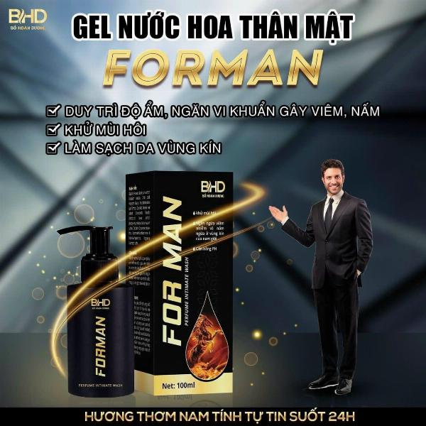 Dung Dịch Vệ Sinh Nam BDH ForMan 100ml Kháng Khuẩn Dịu Nhẹ