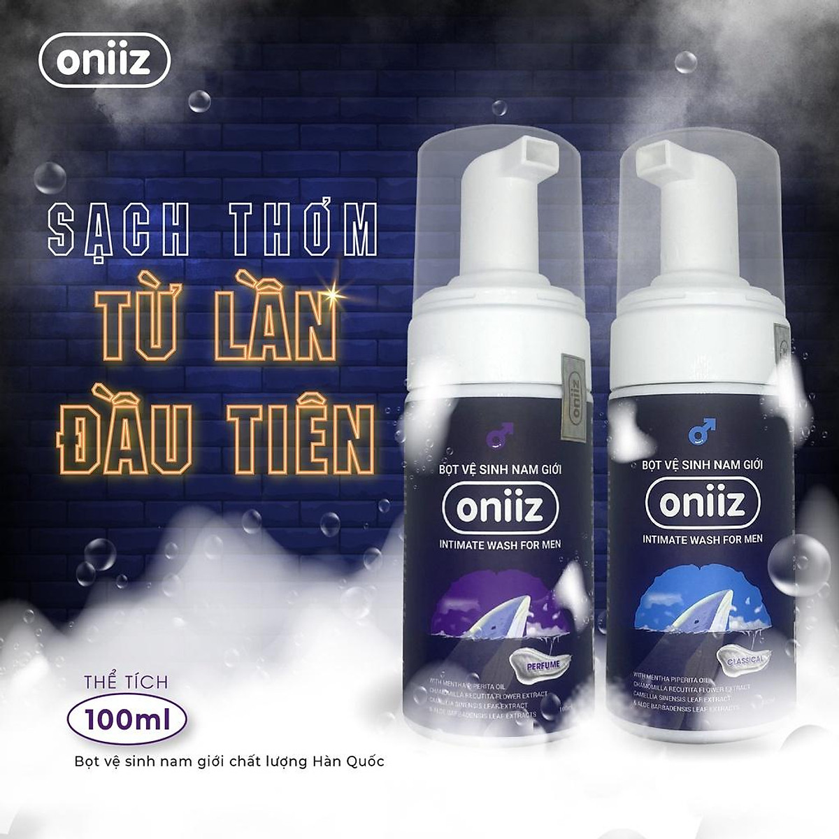 Bọt vệ sinh nam Oniiz 100ml an toàn dịu nhẹ chăm sóc da Bọt vệ sinh nam Oniiz 100ml an toàn dịu nhẹ chăm sóc da