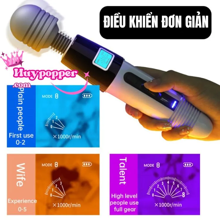 Chày rung galaku mạnh mẽ đa chế độ rung pin sạc tiện lợi