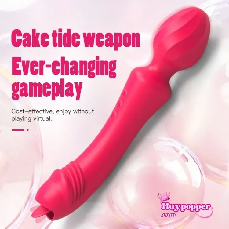 Akasi Dual-Ended Vibrator Tongue & Shaft Intense Pleasure