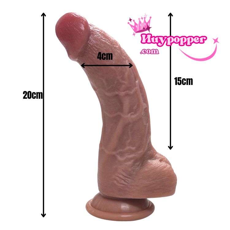 Dương vật giả Silicon cong tỏa nhiệt chạm điểm G kích thích cực đỉnh