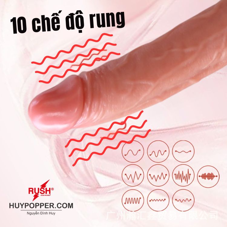 Dương Vật Giả Rung Thụt Điều Khiển App 360 Độ Hút Mạnh Mẽ