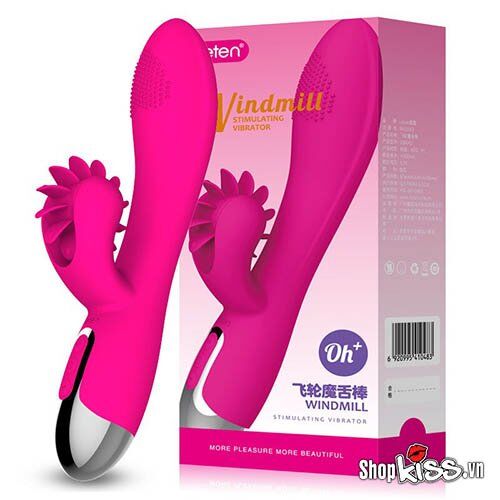 Dương vật giả Leten Windmill rung liếm đa năng Dương vật giả Leten Windmill rung liếm đa năng