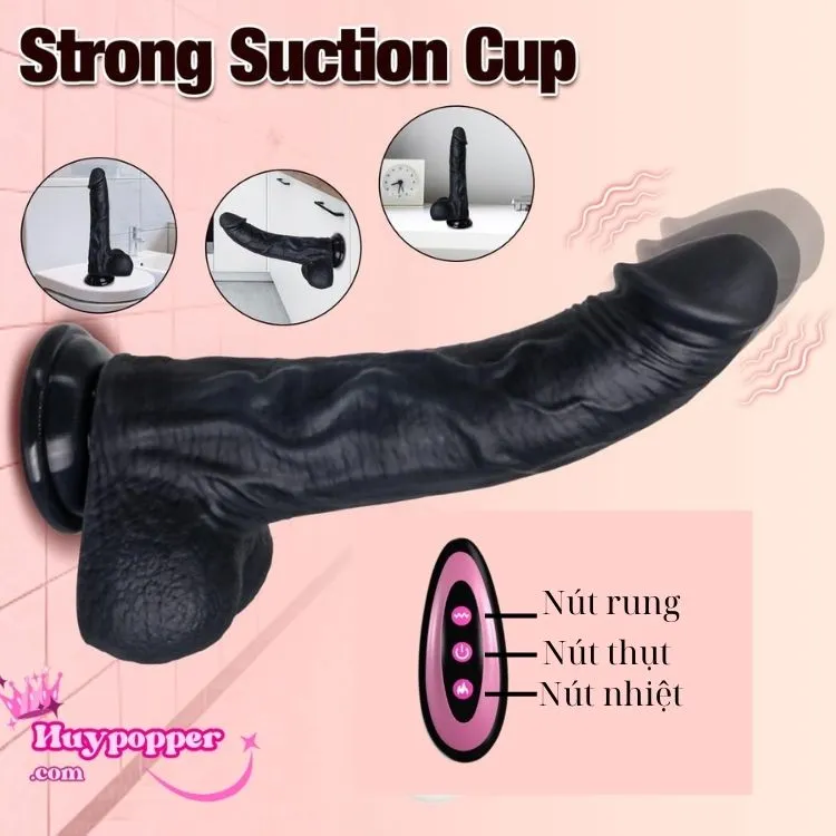 Dương vật giả châu phi rung thụt tự động đa năng kích thích