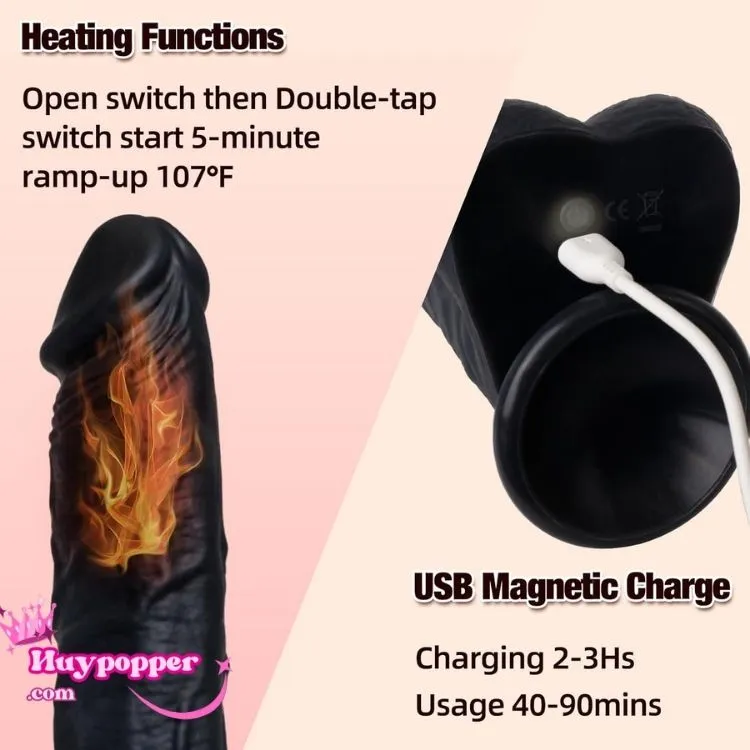 Dương vật giả châu phi rung thụt tự động đa năng kích thích