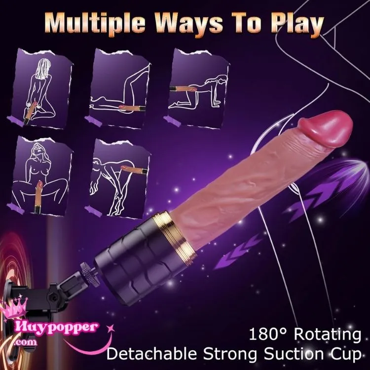 Dương vật giả rung thụt silicon ngụy trang cao cấp chân hít tường điều khiển