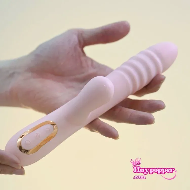 Dương vật giả Anvi đa năng xoay thụt mút rung Silicon cao cấp