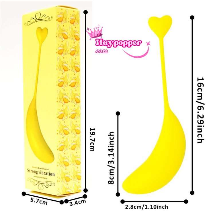 Trứng Rung Điều Khiển Qua App Trái Chuối Siêu Mạnh Mượt Mà