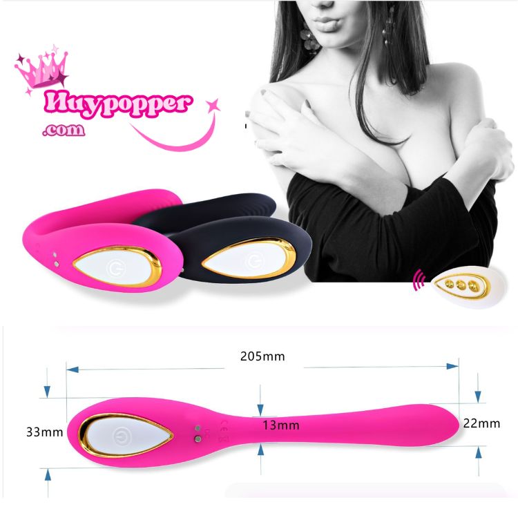 Trứng rung chữ C điều khiển từ xa app 2 mô tơ 10 chế độ rung mãn nhãn