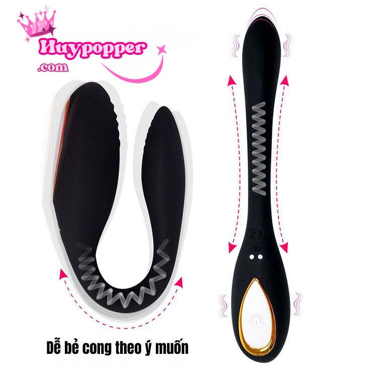 Trứng rung chữ C điều khiển từ xa app 2 mô tơ 10 chế độ rung mãn nhãn