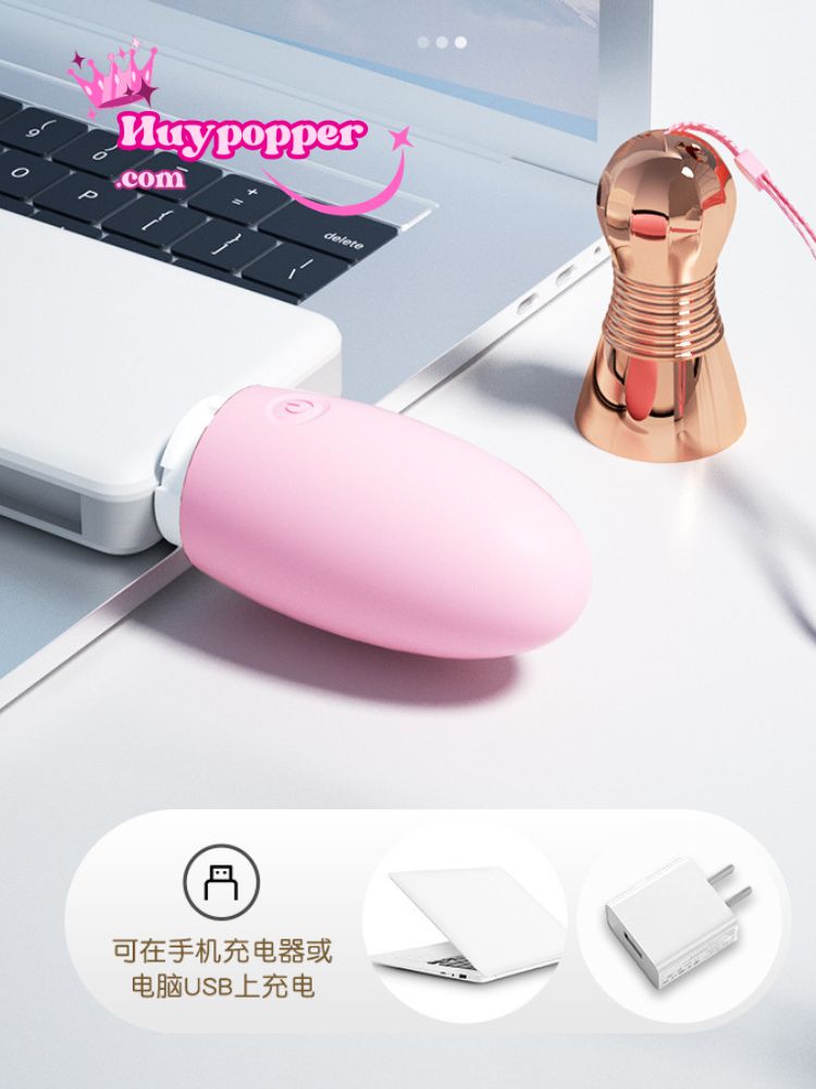 Trứng Rung Không Dây Pin Sạc Cao Cấp Dụng Cụ Tình Dục