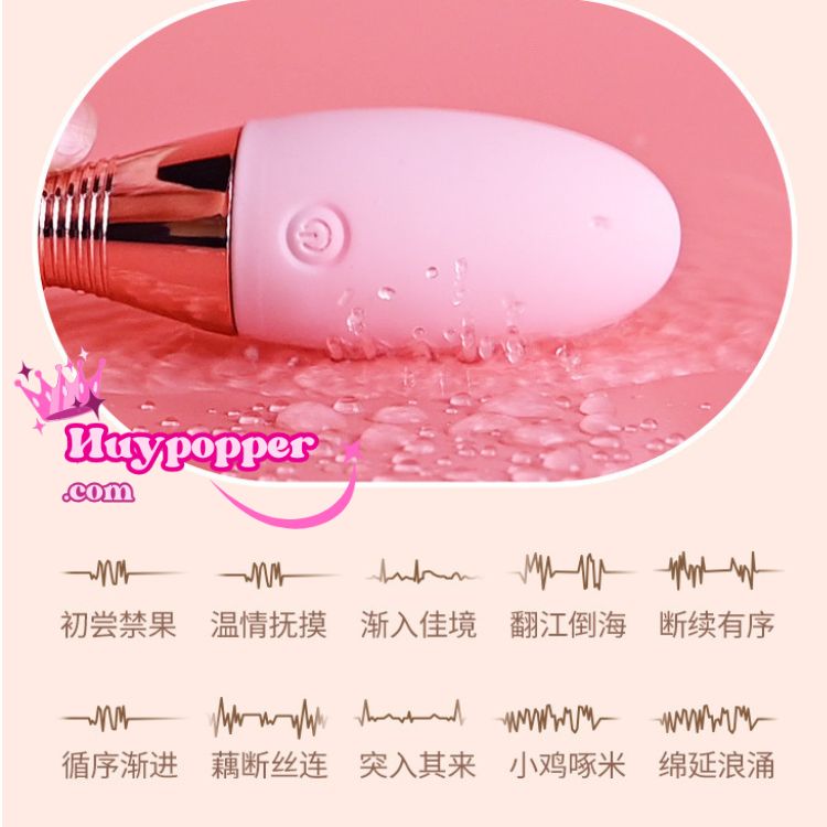 Trứng Rung Không Dây Pin Sạc Cao Cấp Dụng Cụ Tình Dục