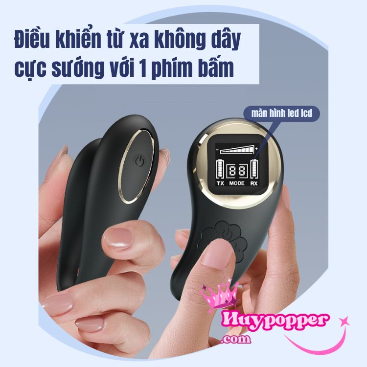 Trứng Rung Điều Khiển Từ Xa Màn Hình Led Chữ C Kích Thích