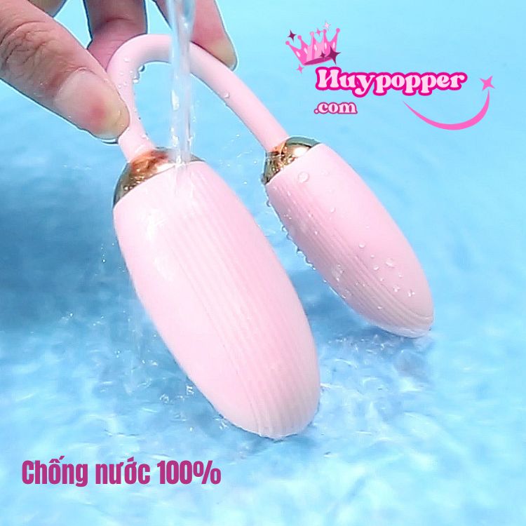 Trứng Rung Hai Đầu Điều Khiển Từ Xa Thiết Kế Bẻ Cong Tinh Tế