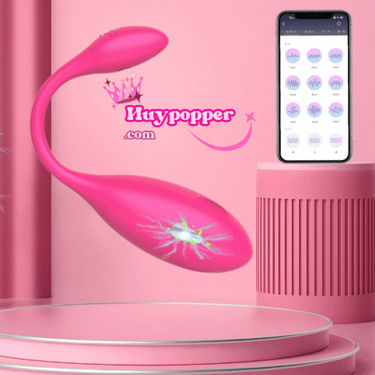 Trứng rung sốc điện điều khiển từ xa App Levett 9 chế độ mê ly 