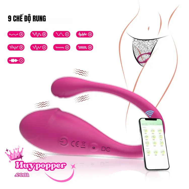 Trứng Rung Nòng Nọc App Điều Khiển Từ Xa Đồ Chơi Người Lớn