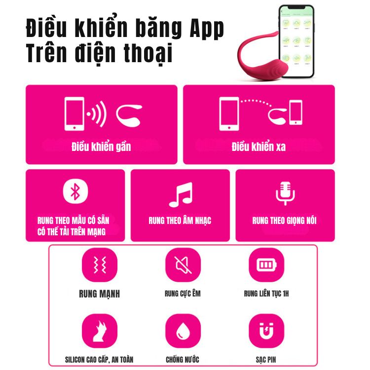 Trứng Rung Billy App Điều Khiển Từ Xa Siêu Phê An Toàn Trứng Rung Billy App Điều Khiển Từ Xa Siêu Phê An Toàn