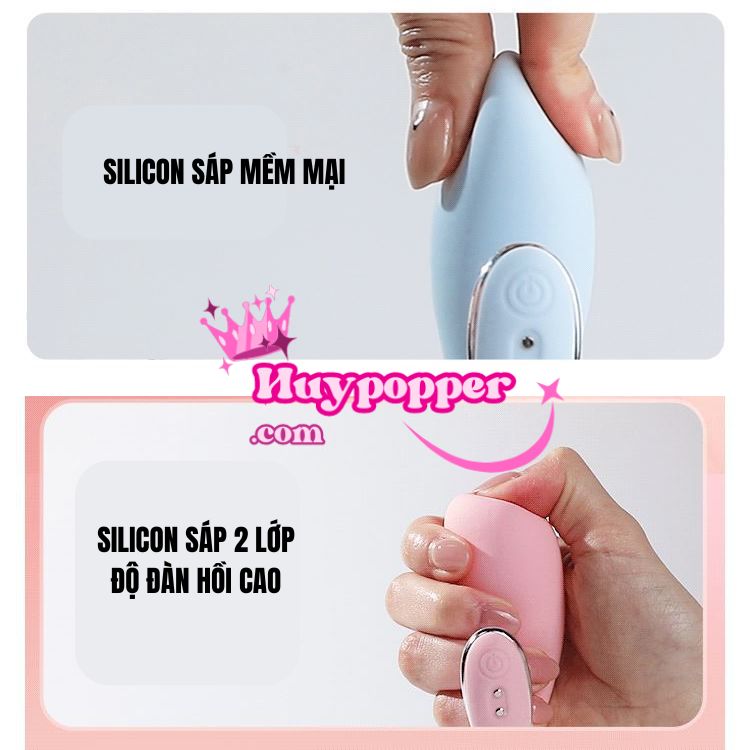 Trứng Rung Cá Heo Điều Khiển Qua App Tăng Khoái Cảm Mạnh Mẽ