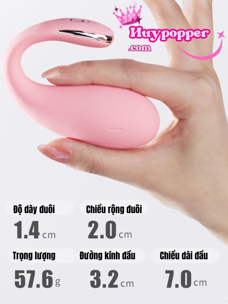 Trứng Rung Cá Heo Điều Khiển Qua App Tăng Khoái Cảm Mạnh Mẽ