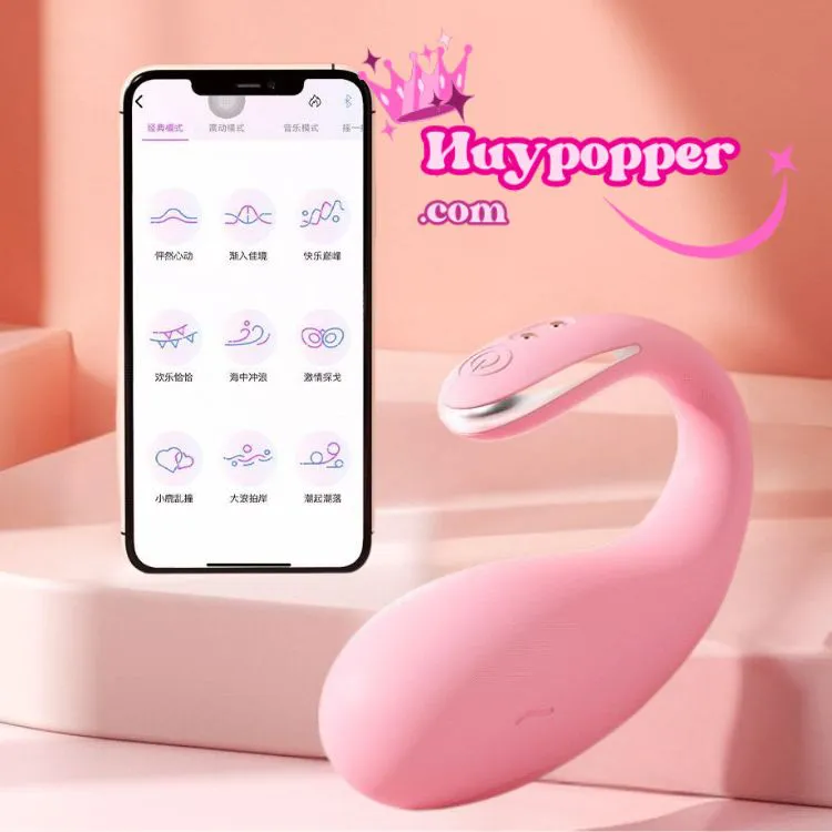 Trứng rung cá heo điều khiển từ xa app Lovespouse rung theo nhạc chất lượng 