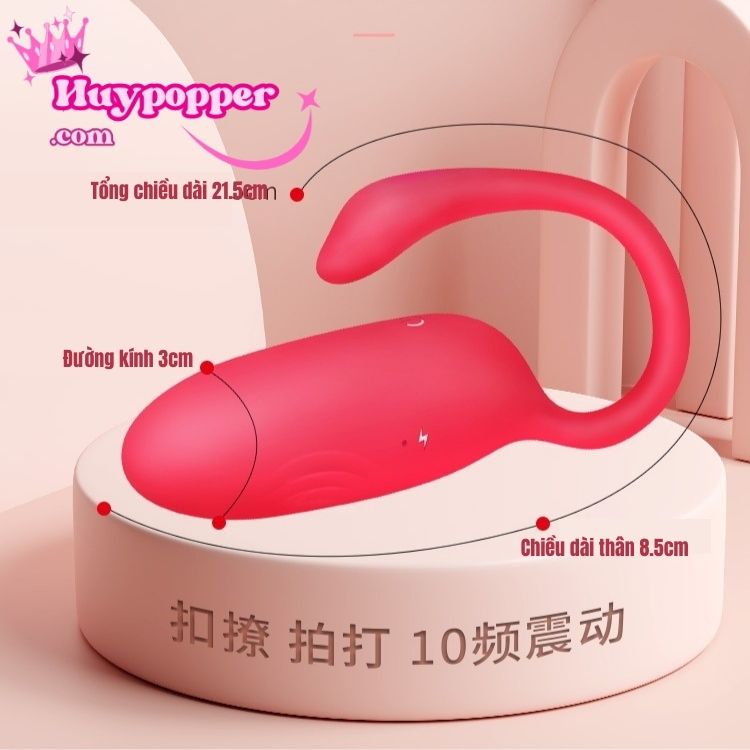 Trứng Rung Flamingo Điều Khiển App Đa Chức Năng, Hấp Dẫn