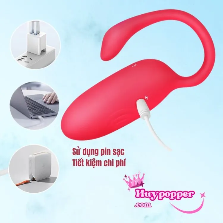 Trứng Rung Thiên Nga Flamingo Rung Mạnh 10 Chế Độ Điều Khiển Từ Xa