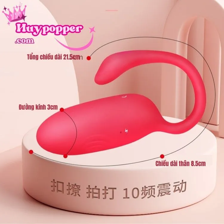 Trứng Rung Thiên Nga Flamingo Rung Mạnh 10 Chế Độ Điều Khiển Từ Xa