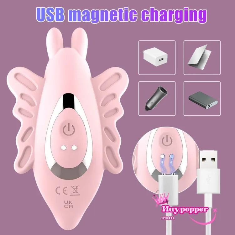 Máy rung bướm điều khiển từ xa đa chế độ sạc nhanh tiện lợi