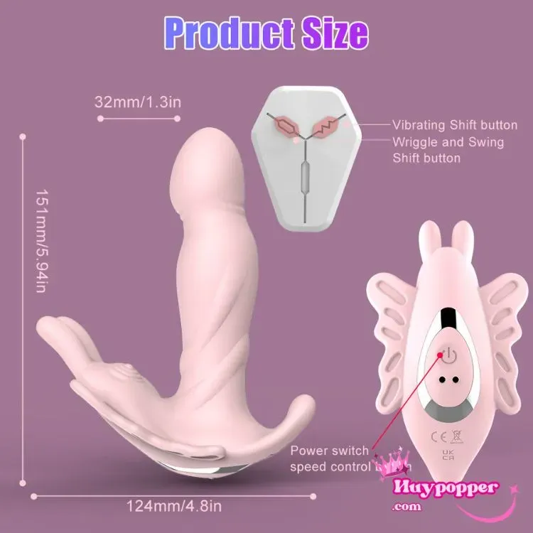 Máy rung bướm điều khiển từ xa đa chế độ sạc nhanh tiện lợi