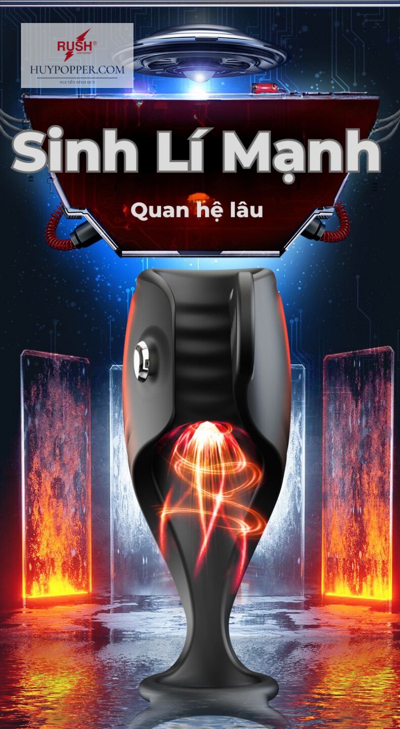 Máy Rung Thủ Dâm Đầu Dương Vật Điều Khiển App Giá Tốt