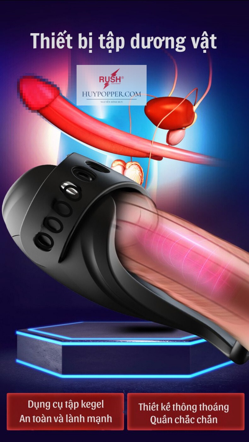 Máy Rung Thủ Dâm Đầu Dương Vật App Điều Khiển Siêu Hấp Dẫn