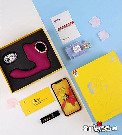 Máy mát xa điểm G bú mút âm vật Leten sưởi ấm rung đa chế độ