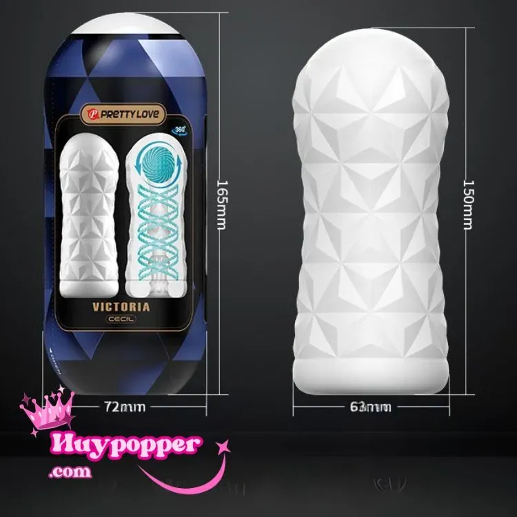 Cốc thủ dâm Pretty Love silicon chống nước cảm giác thật dễ vệ sinh