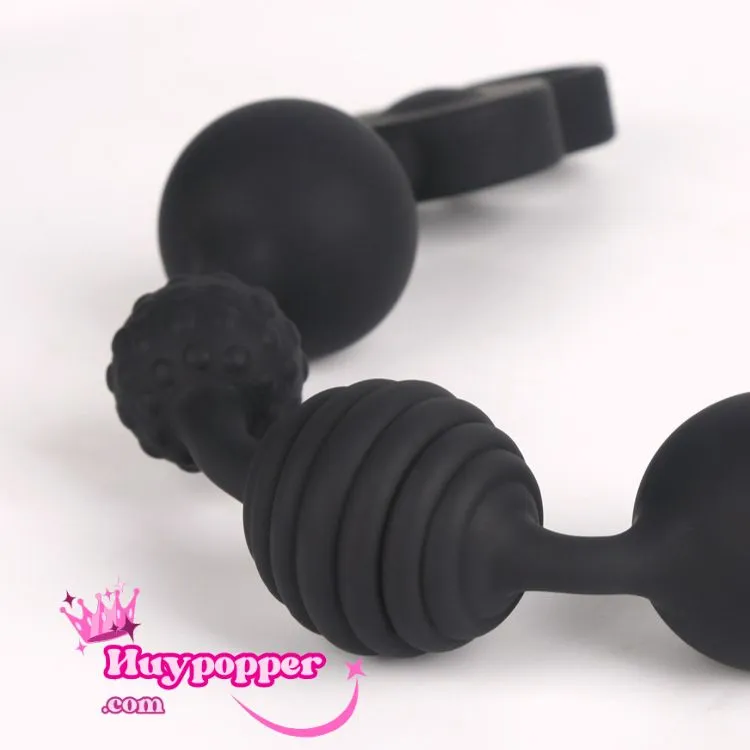 Powerful 3-Motor Anal Beads Strong Vibrating Stimulation