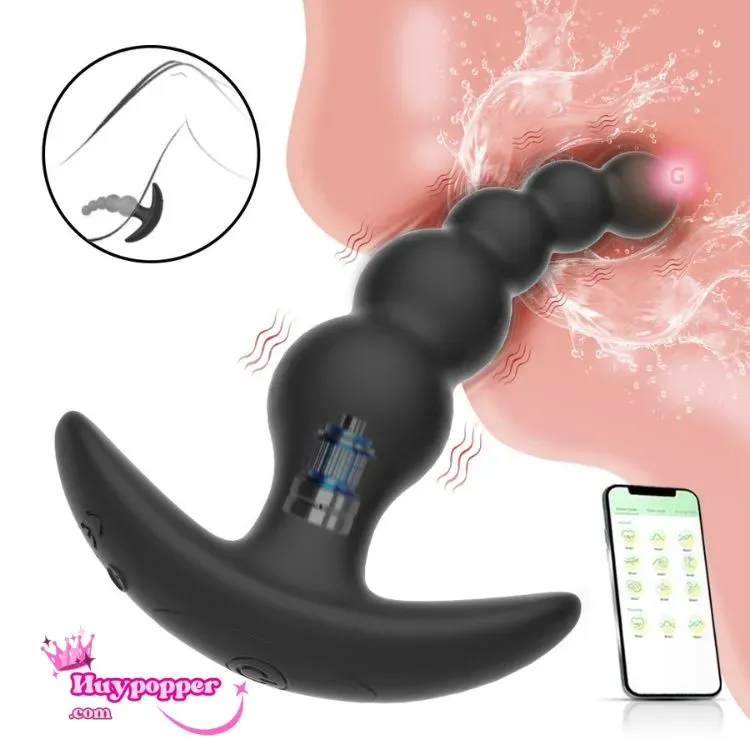 Đồ chơi kích thích hậu môn điều khiển app Capi rung mạnh 10 chế độ 