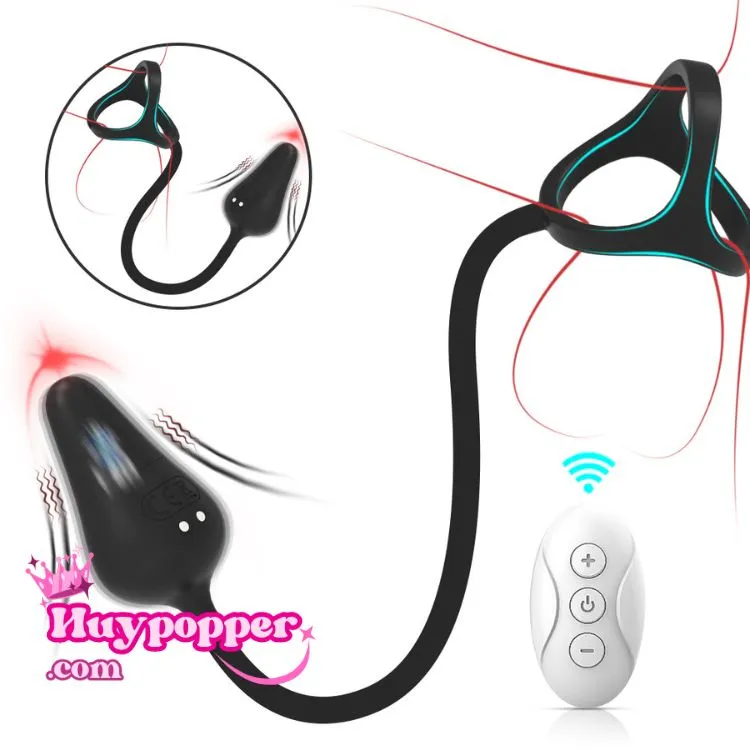 cockring plug mini điều khiển từ xa rung mạnh chống nước dễ vệ sinh