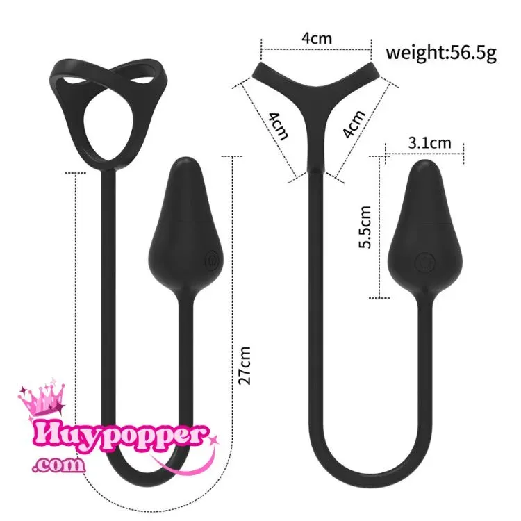 cockring plug mini điều khiển từ xa rung mạnh chống nước dễ vệ sinh