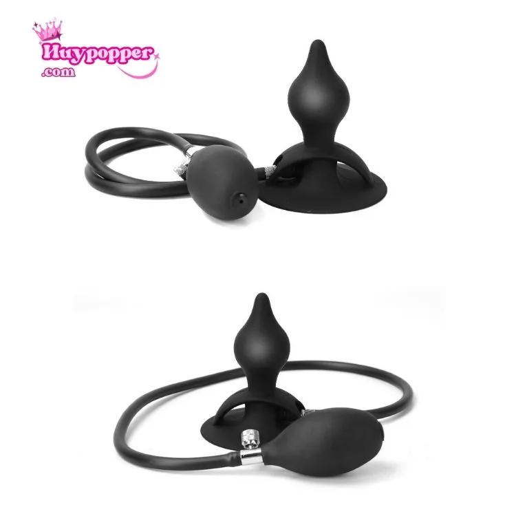 Plug bơm hơi hậu môn hít tường siêu kích thích an toàn
