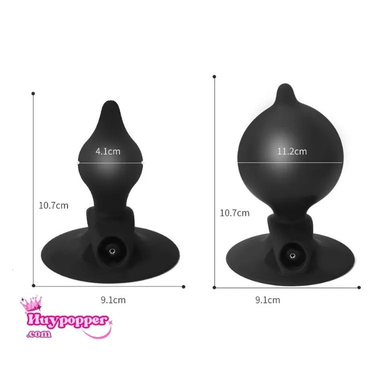 Plug bơm hơi hậu môn hít tường siêu kích thích an toàn