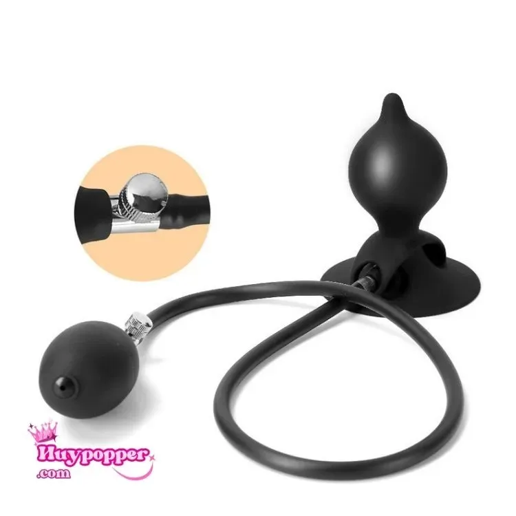 Plug bơm hơi hậu môn hít tường siêu kích thích an toàn