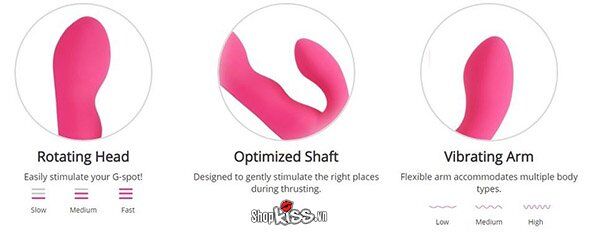 Dụng cụ mát xa Lovense Nora cao cấp điểm G điều khiển app tiện lợi