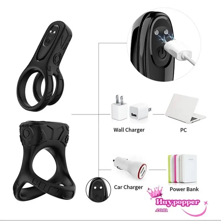 Vòng Dương Vật Rung Thông Minh Kích Thích Mạnh Mẽ Đa Năng