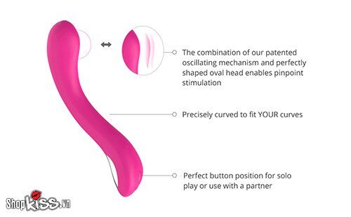 Dụng cụ kích thích điểm G Lovense Osci 2 cao cấp điều khiển app dễ dùng