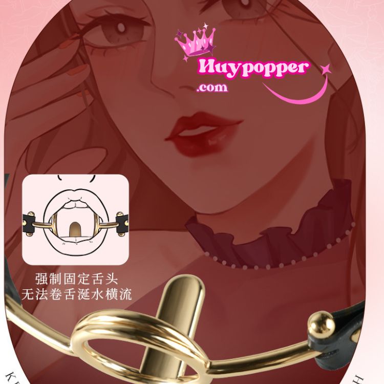Vòng Thép BDSM Bịt Miệng Đè Lưỡi - Mua Ngay Khuyến Mãi