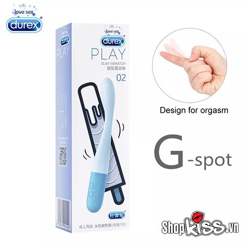 Máy rung Durex Play Slim kích thích mát xa điểm G nữ