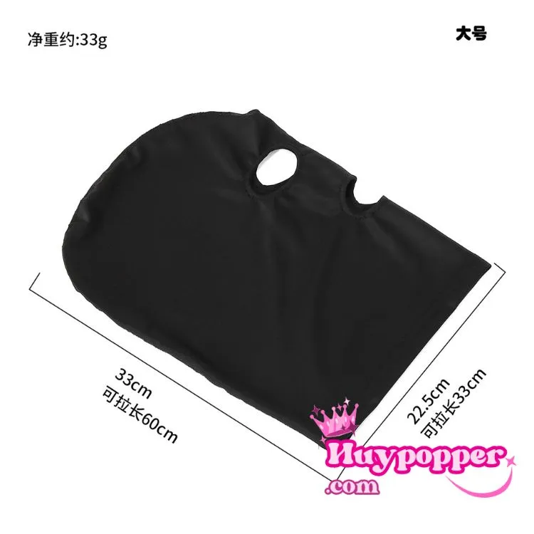 Mặt nạ BDSM hở mắt da thật cao cấp kích thích quyến rũ