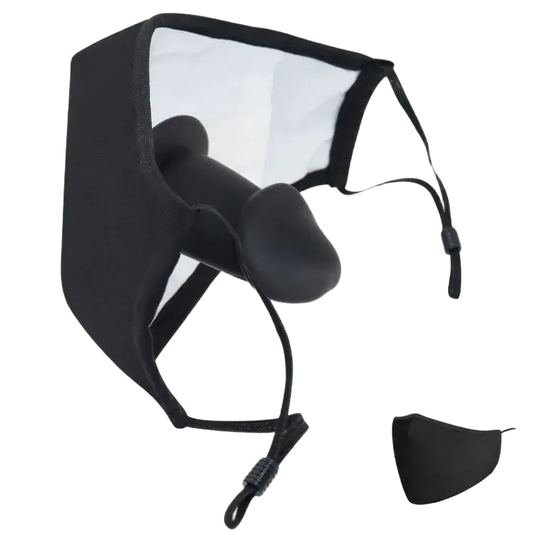 Khẩu trang dương vật giả chơi BDSM silicon mềm, kín đáo, chất liệu cao cấp 