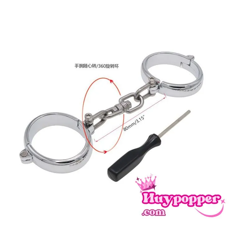 Còng tay inox bền đẹp BDSM chịu lực siêu đỉnh